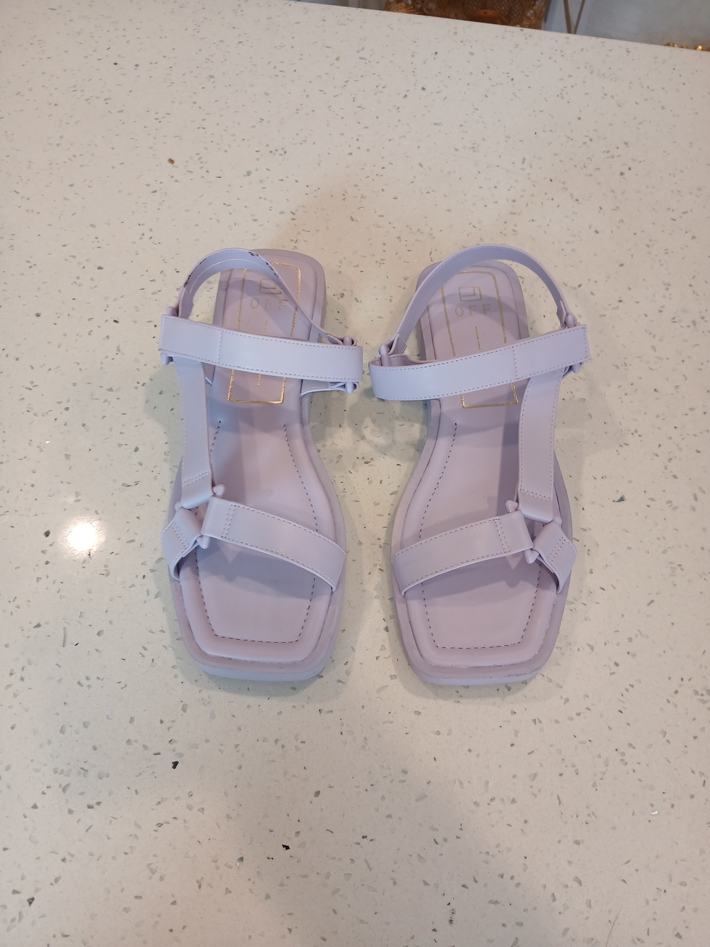 Offline Women’s Lilac Strappy Sandals - Comfort T-Strap Style